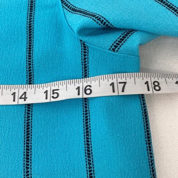 Ali Miles Art to wear Boho Blouse Women's PXS Blue/Black - Picture 7 of 10